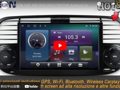WITSON FIAT 500 de AUTO het AUTO van Android van 2010-2015 SPELERscherm VAN VERSCHILLENDE MEDIA STEREO RADIO VIDEOgps (T8779B)