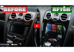Bentley Continental Flying Spur 2004-2012 Tesla Verticale radio upgrade naar Android media systeem